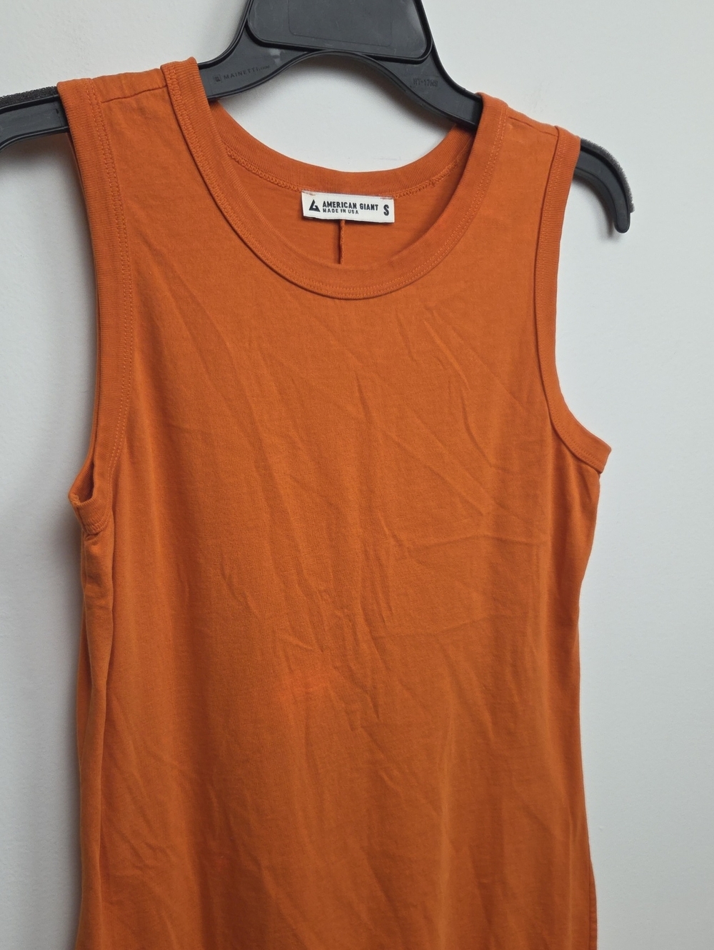 American Giant Women's 100% Cotton Henna T-Shirt Muscle Tank Dress Casual Small - Picture 3 of 11